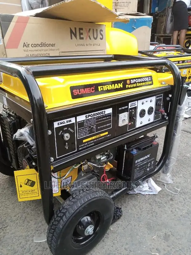Brand New Sumec Firman(Spg8000e2)9kva Generator/ Copper