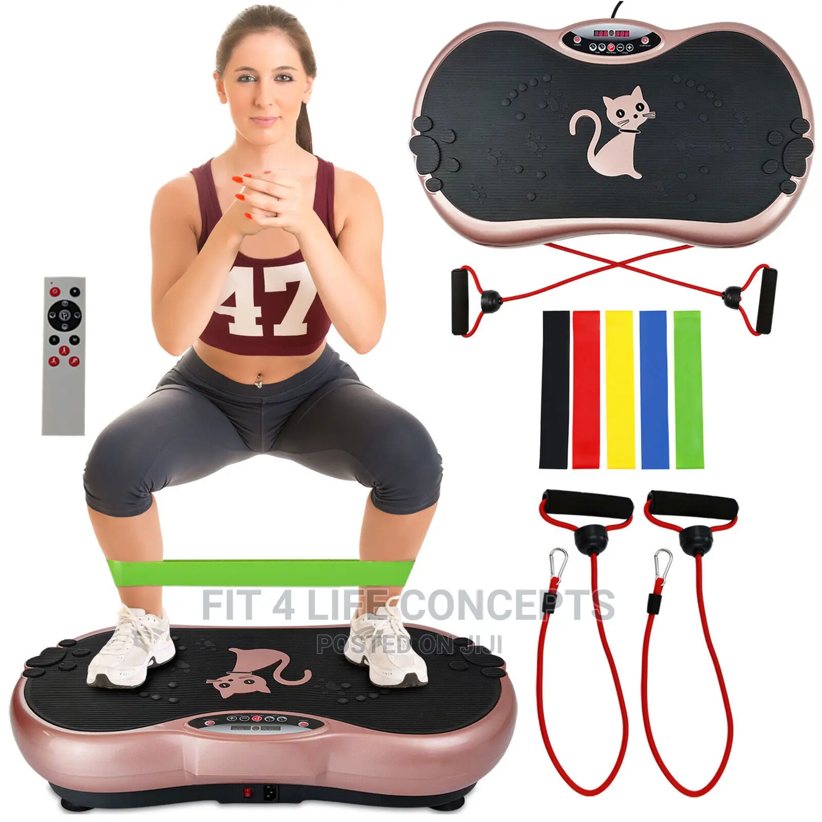 Power Massager Vabration Platform Plate Workout Slimming Bod