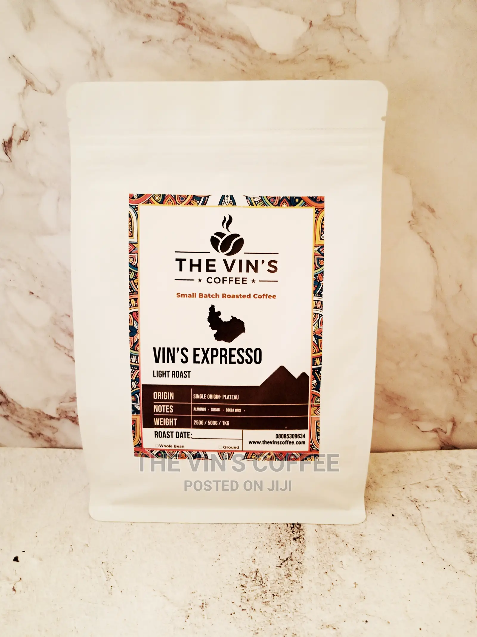 The Vin's Coffee Light Roasted Coffee Bean Ground