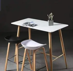 High Stool Chair and Table Set for Bar by 4