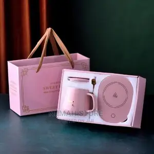 Ceramic Coffee Mug With Insulated Pad, Cover and Spoon