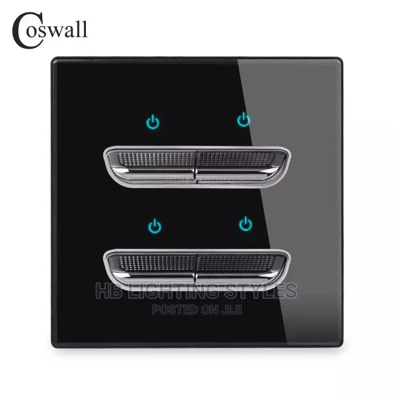 4 Gang 1/2 Way Toggle on / Off Wall Light Switch