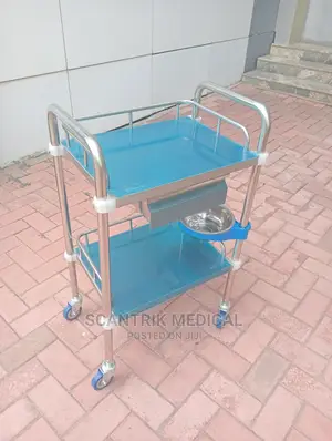 Stainless Steel Patient Trolley for Hospital