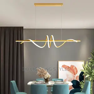 Gold/Black LED Dinning Chandelier Light