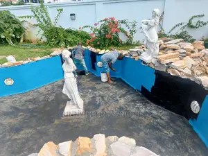 Koi Fish Pond Epoxy Painting and Swimming Pool Epoxy Coating