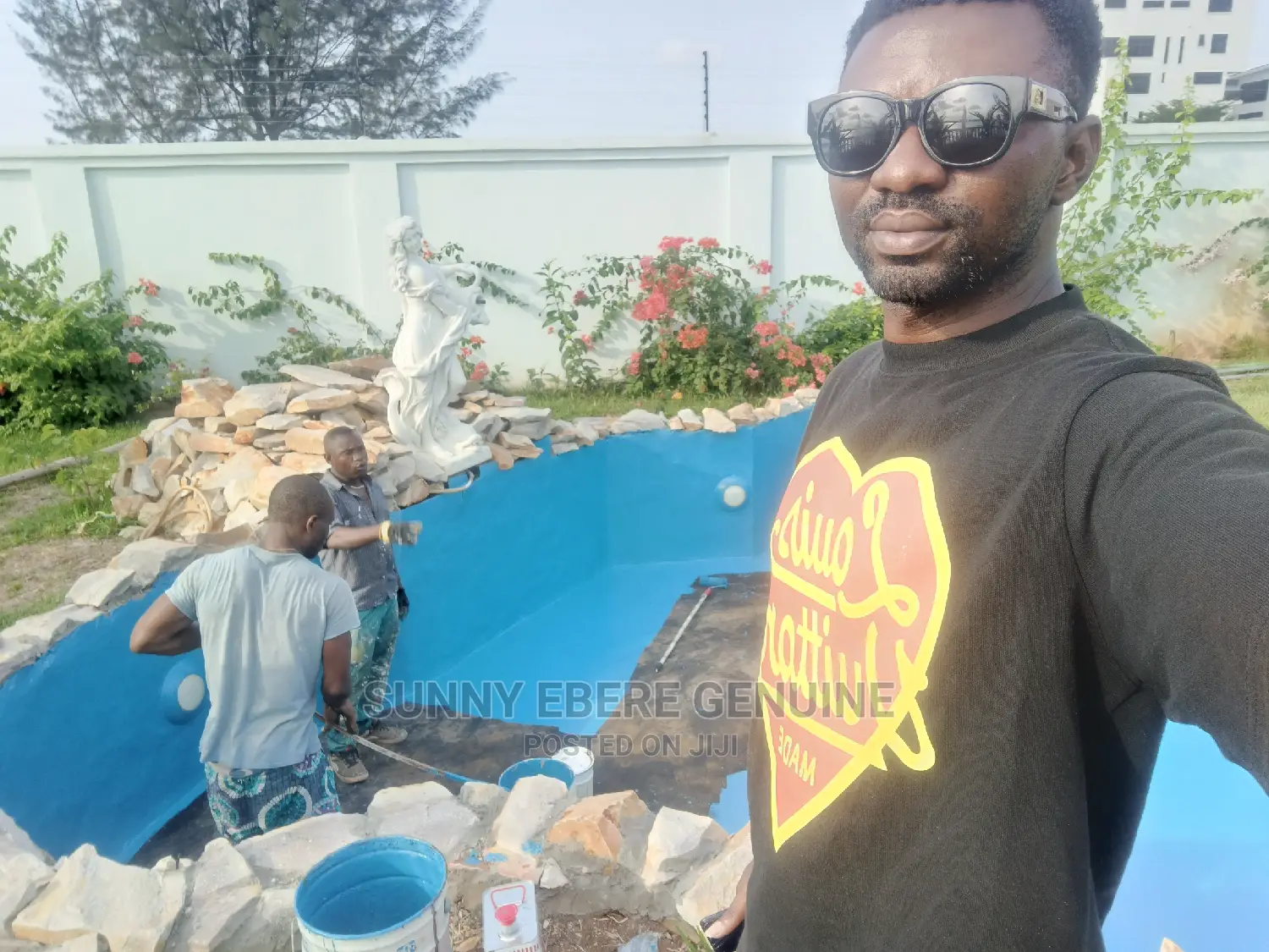 Koi Fish Pond Epoxy Painting and Swimming Pool Epoxy Coating