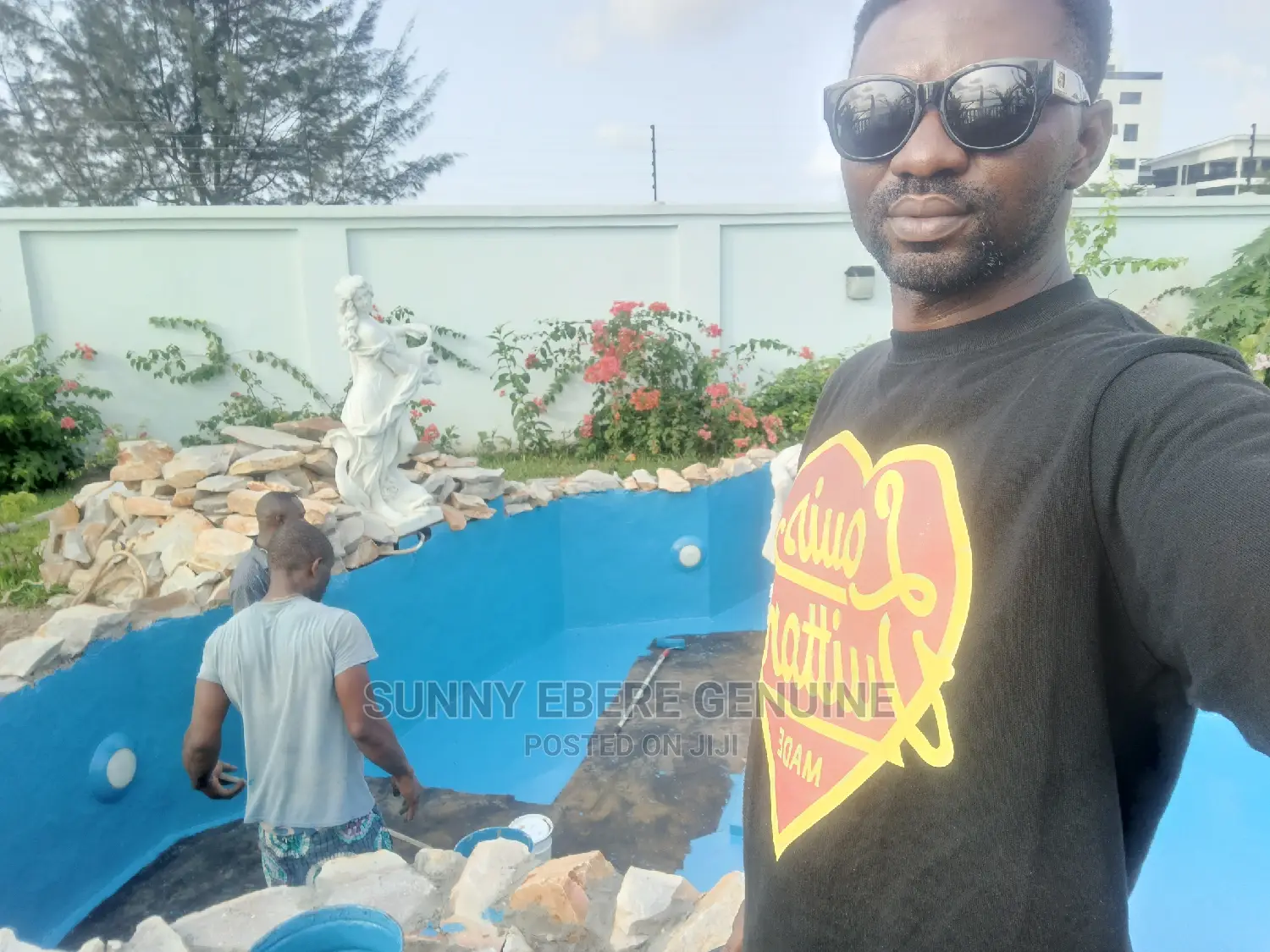 Koi Fish Pond Epoxy Painting and Swimming Pool Epoxy Coating