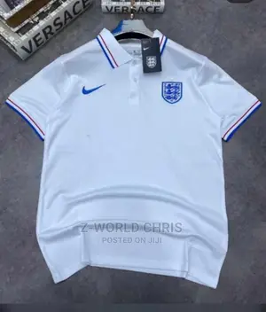 England Official 22/23 White Polo Shirt