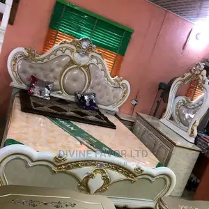 Executive Imported Royal Bedframe With Mirror Console