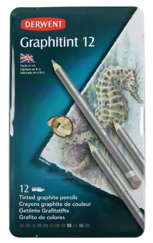 Derwent Graphitint Tinted Graphite Drawing Artists Pencil 12