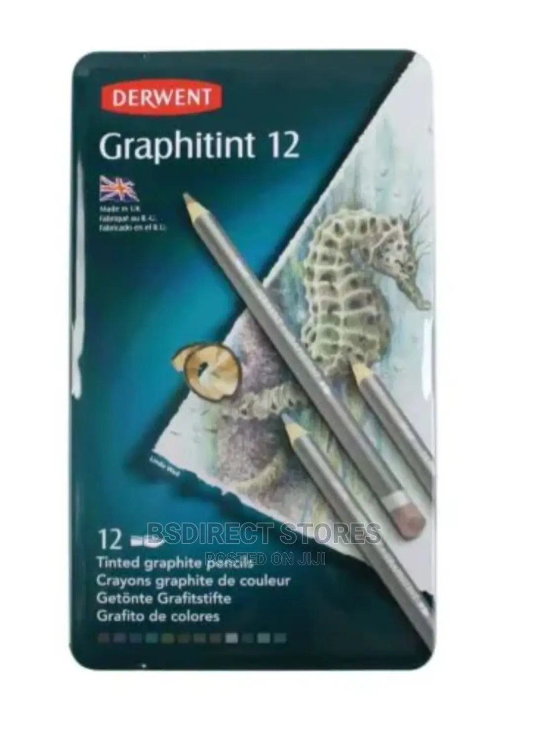 Derwent Graphitint Tinted Graphite Drawing Artists Pencil 12