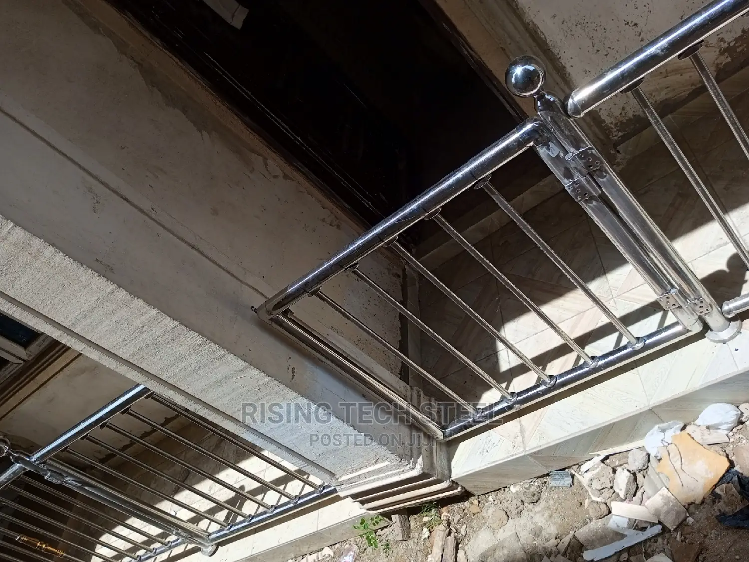 Pure Stainless Handrail Door