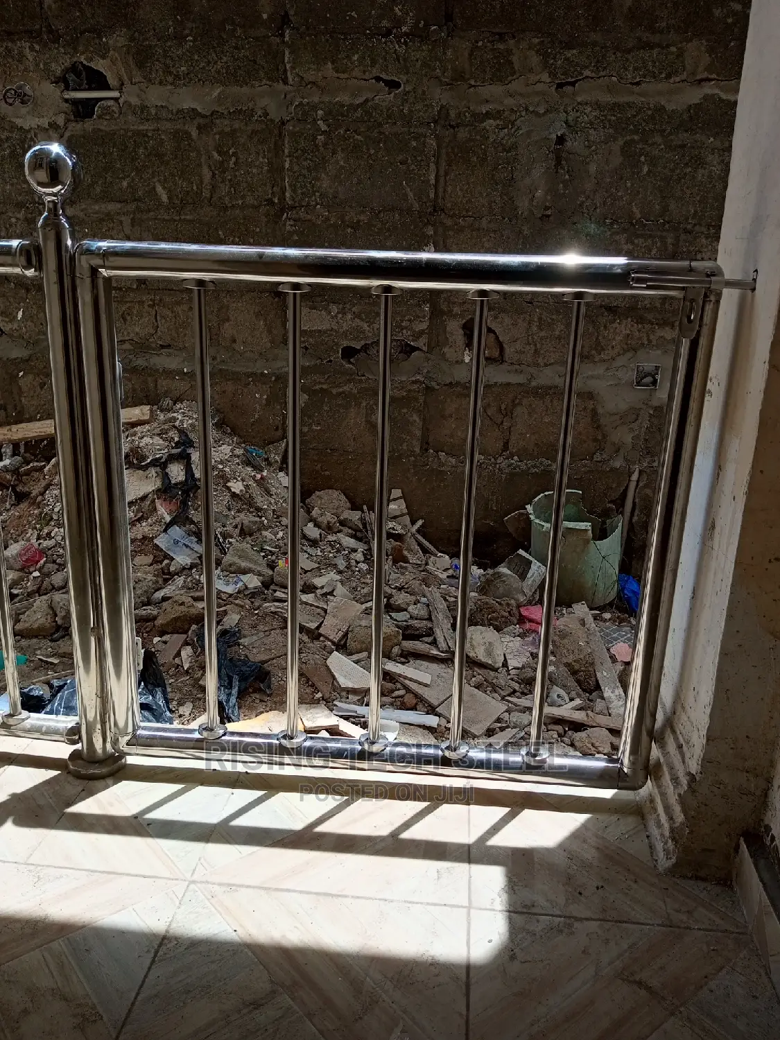 Pure Stainless Handrail Door