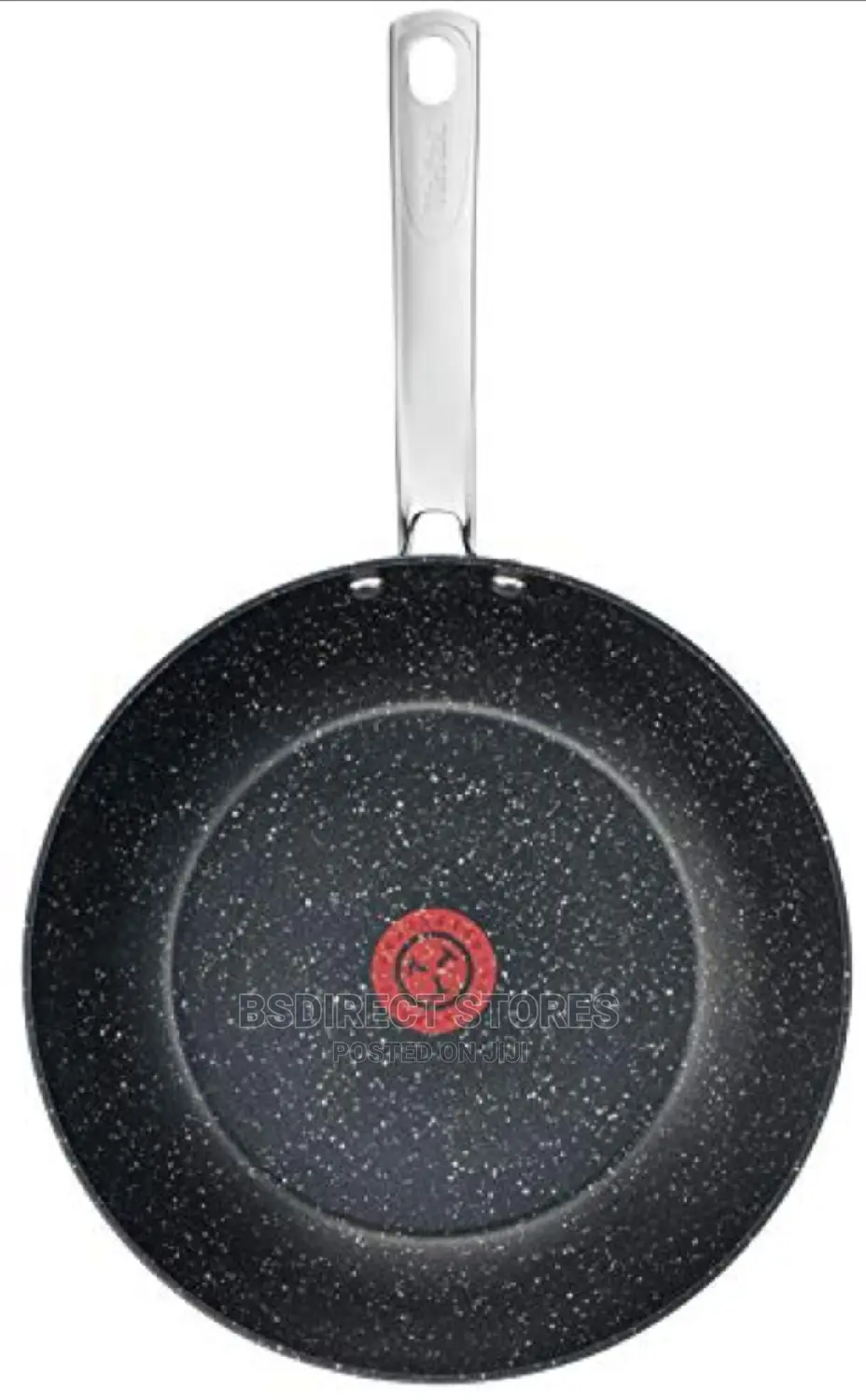 Tefal Titanium Excel Wok Pan, Thermo-spot Stone Effect, 28cm