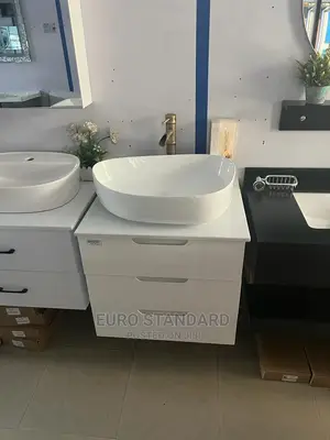 White Luxury 60cm Washing Hands Basin Set