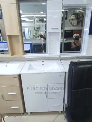 Quality Luxury Wash Hand Basin With Cabinet Mirror