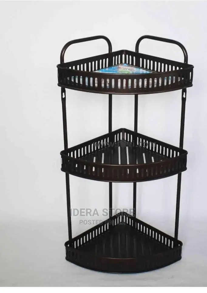 3 Layer Bathroom Corner Rack Wall Storage Shelf for Kitchen