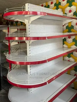 Higher Quality C-Curve Double Sided Supermarket Shelve