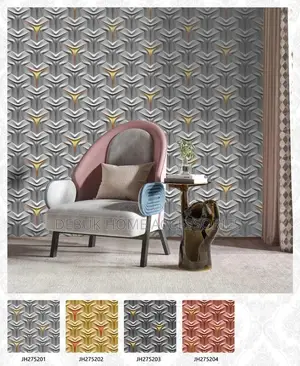 Silver and Gold 3d Wallpaper Design