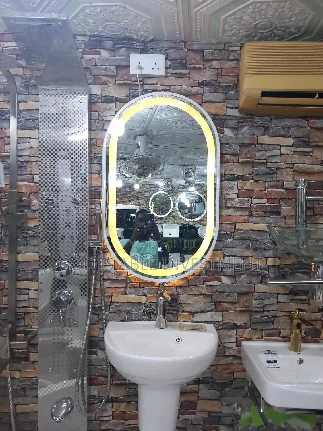 Sensor Mirror With Triple Light