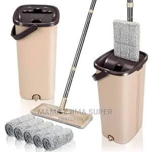 Automatic Microfiber Squeeze Mop With Bucket