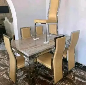 Marble Dining Table and Chairs