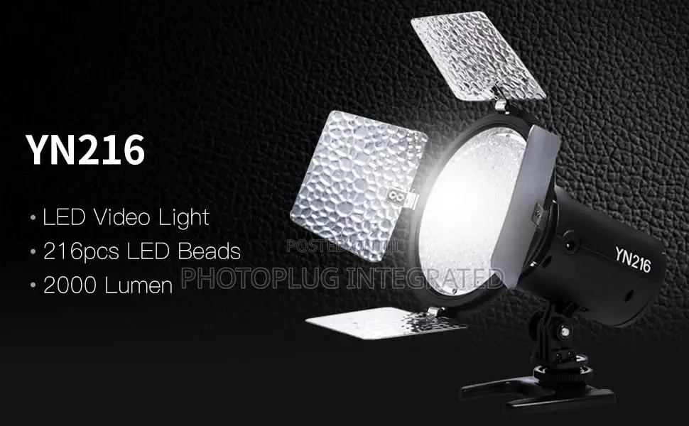 Yongnuo YN216 Video Light+ Light Stand + Battery Charger