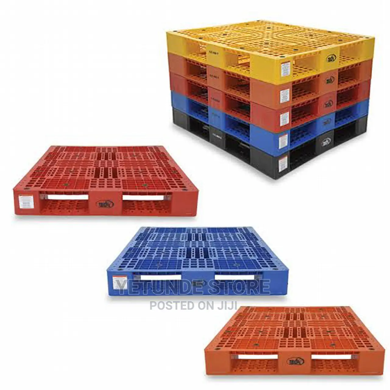 (40×48) Stackable Rubber Storage Pallets