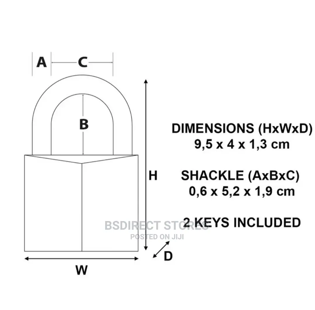 Master Lock Marine Brass 40mm Padlock With 52mm Long Shackle
