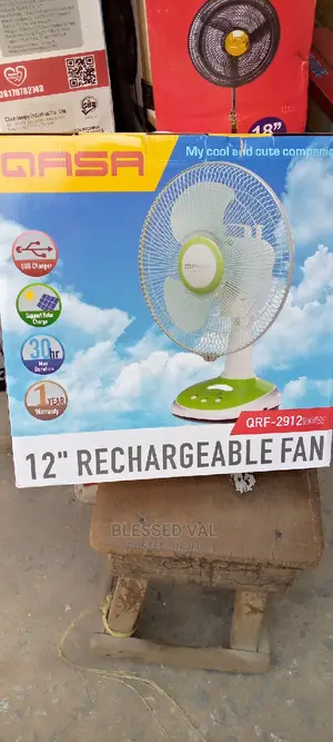 QASA I2 Inches Rechargeable Fan