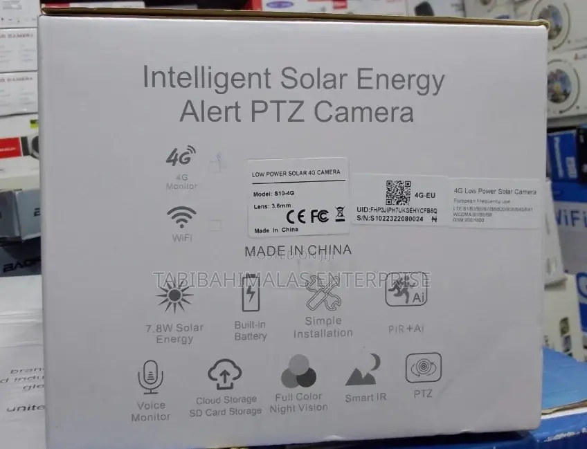 S10 Ubox 4g Solar Camera