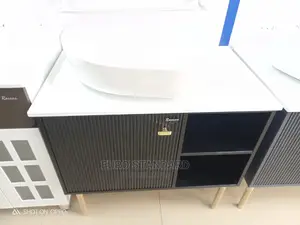 80 Cm Top Grade Luxury White Cabinets Set With LED.