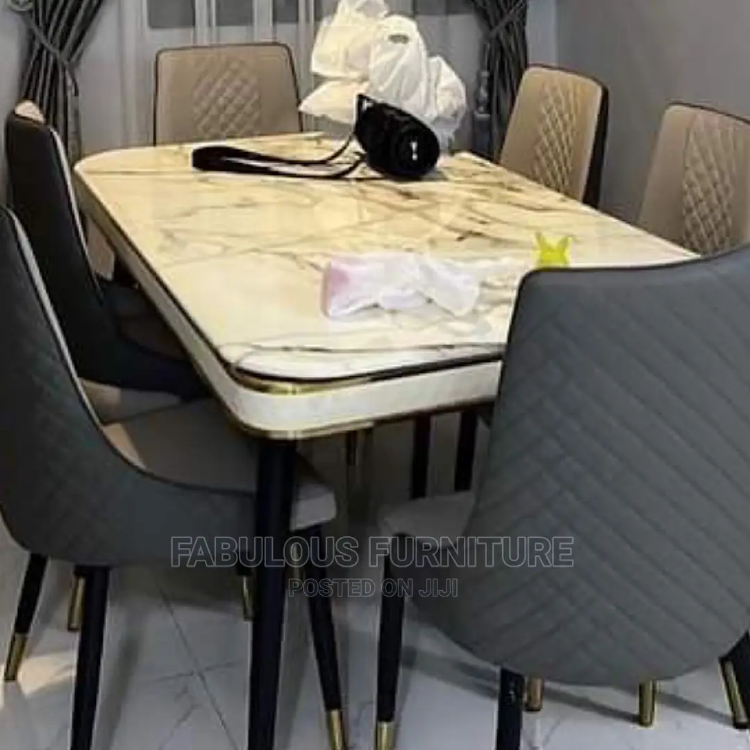 Modern New Marble Top Dining Set