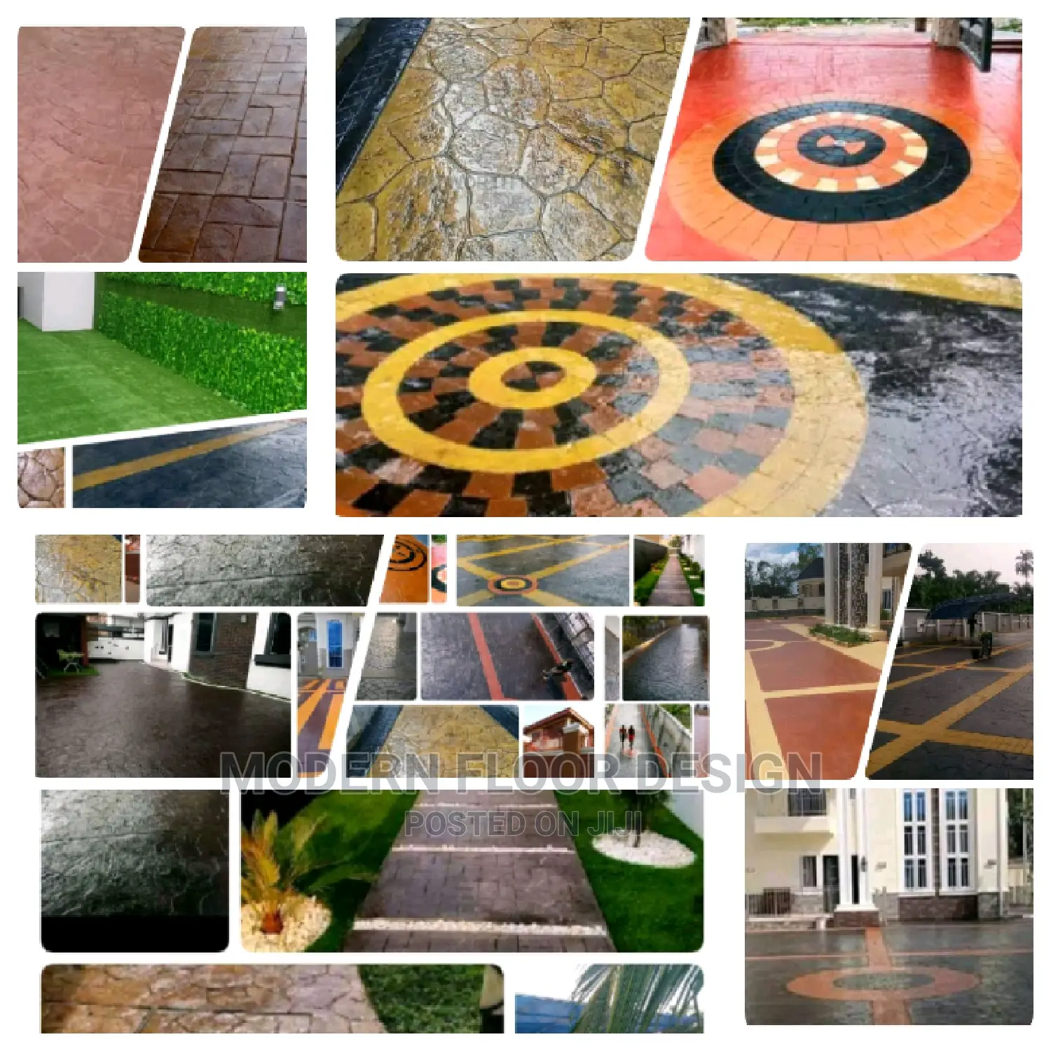Mostly ERIK Stamps Modern Floor