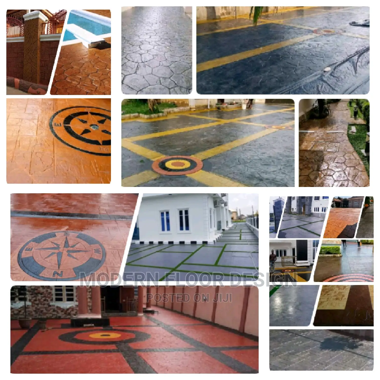 Mostly ERIK Stamps Modern Floor