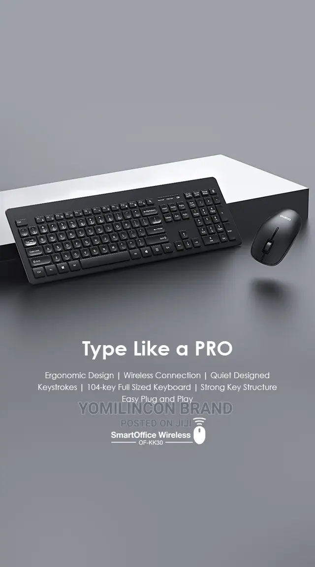 Smart Office Wireless Keyboard - Black