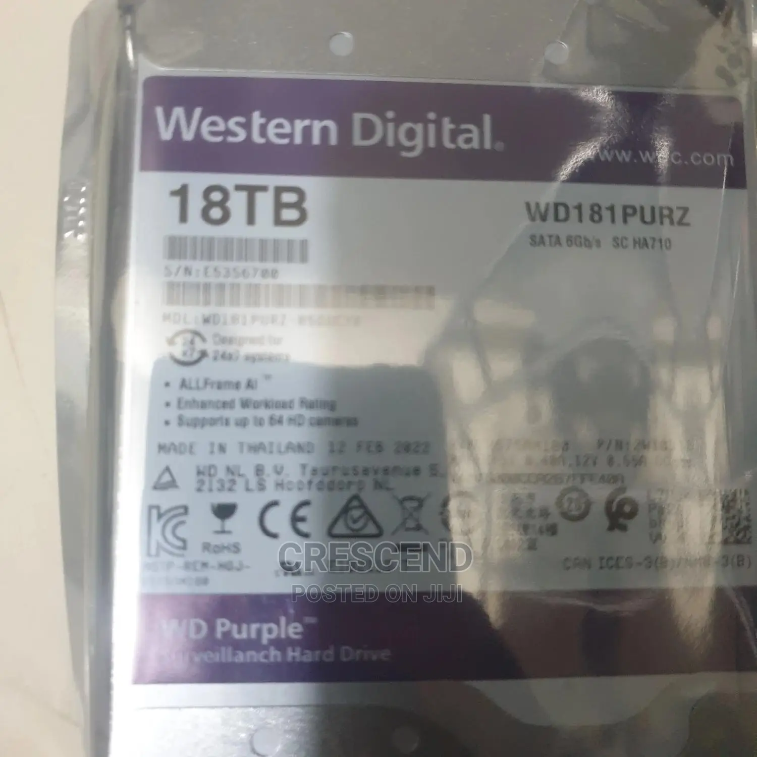18tb Wd Surveillance HDD