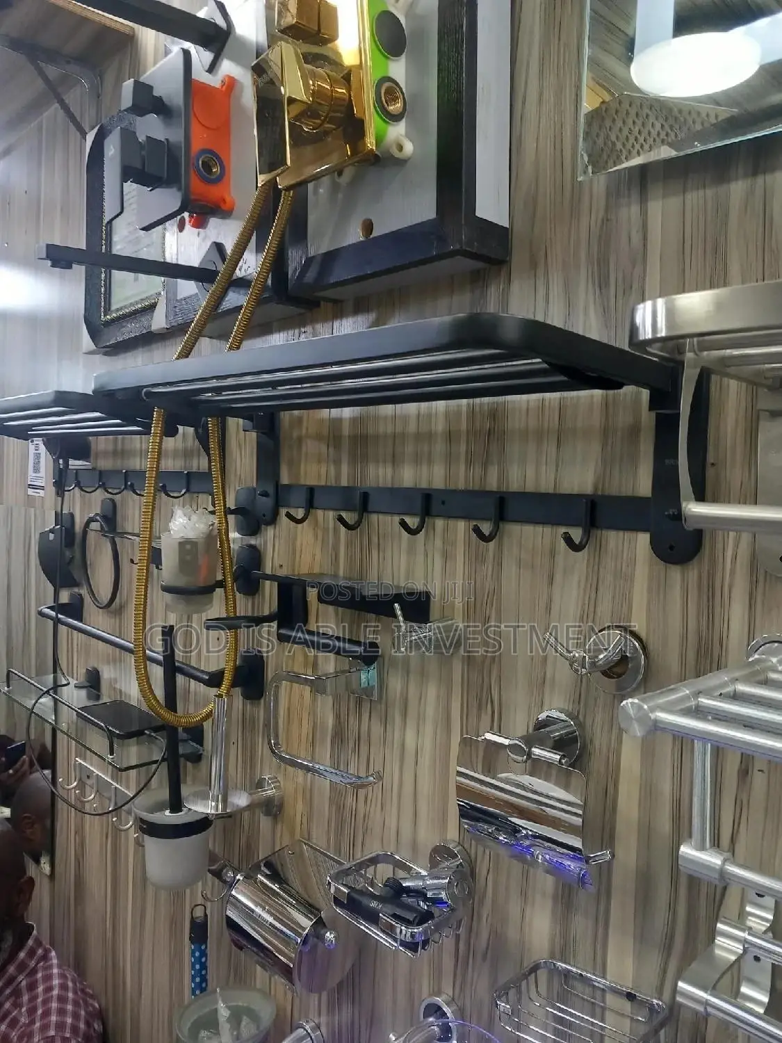 Black Towel Hanger