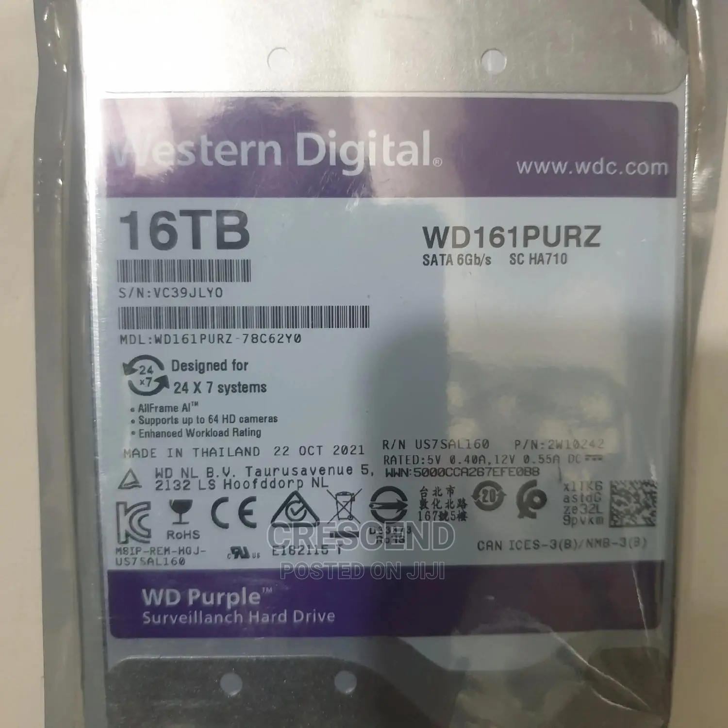 16tb Wd Surveillance HDD