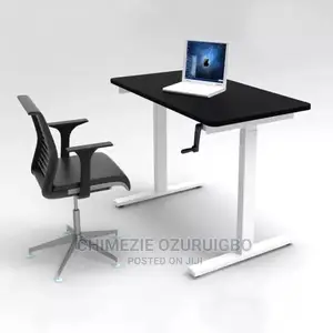 1.2 Meters Manual Height Adjustable Table/ Sit-Stand Table