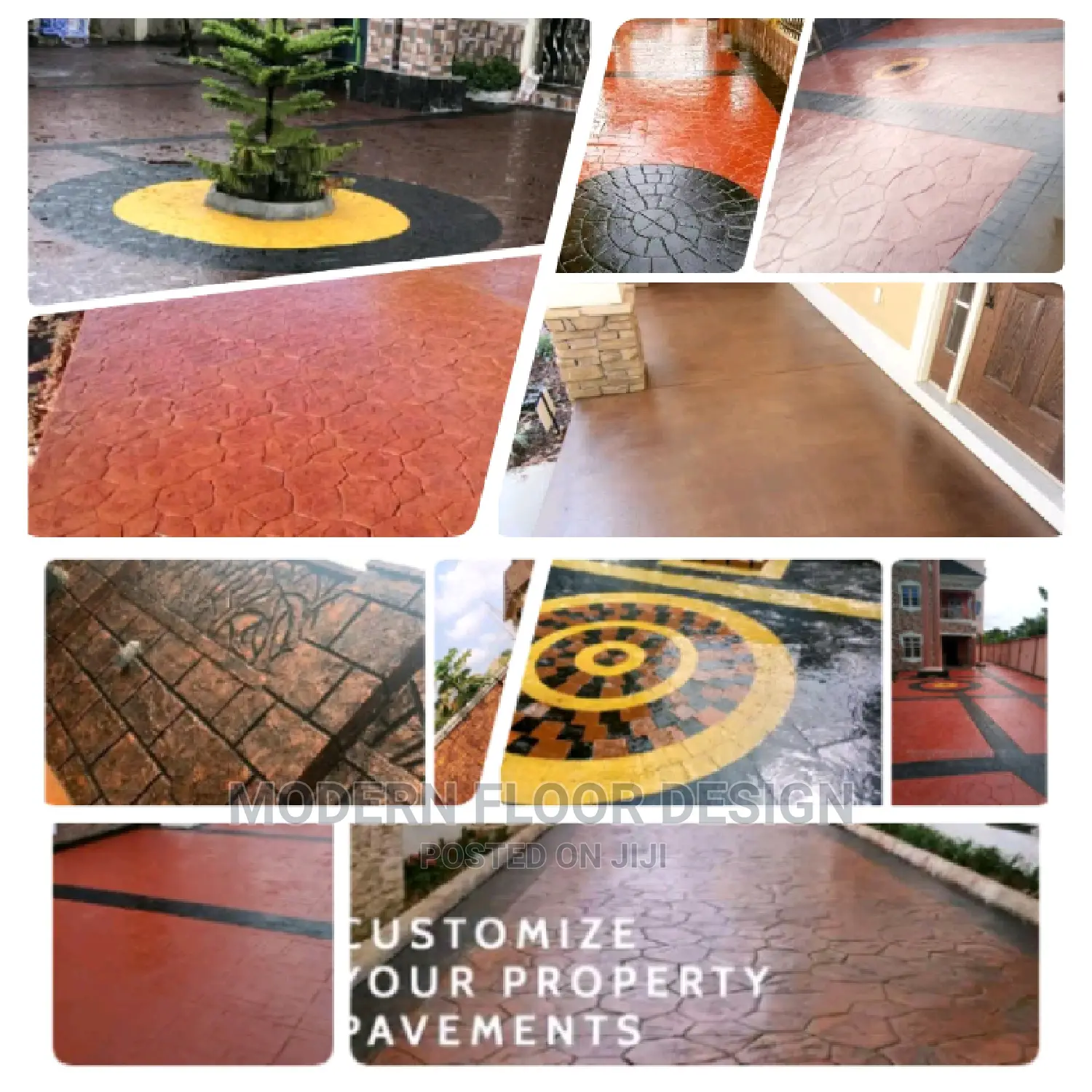 Glad Stone Modern Stamps Floor