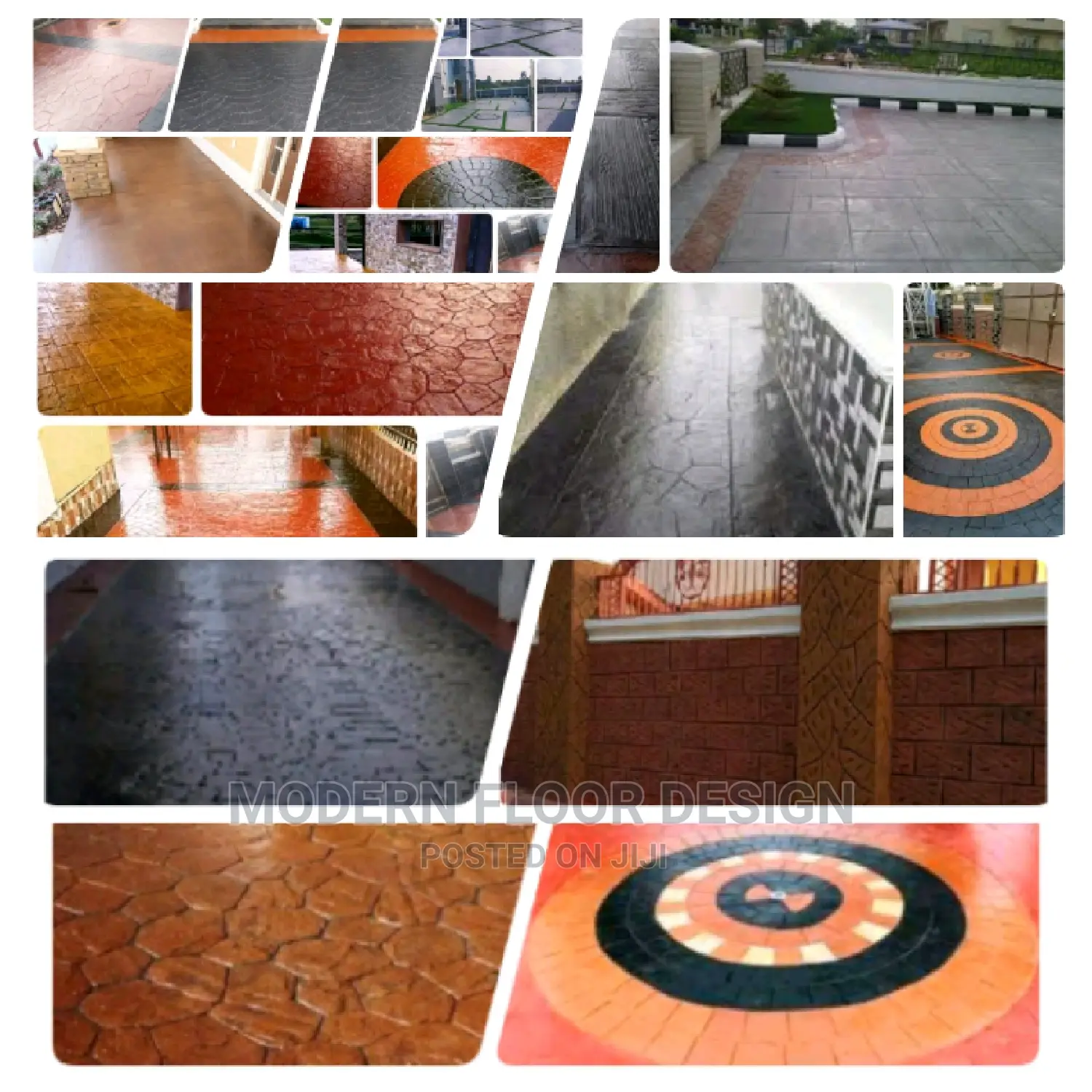 Glad Stone Modern Stamps Floor