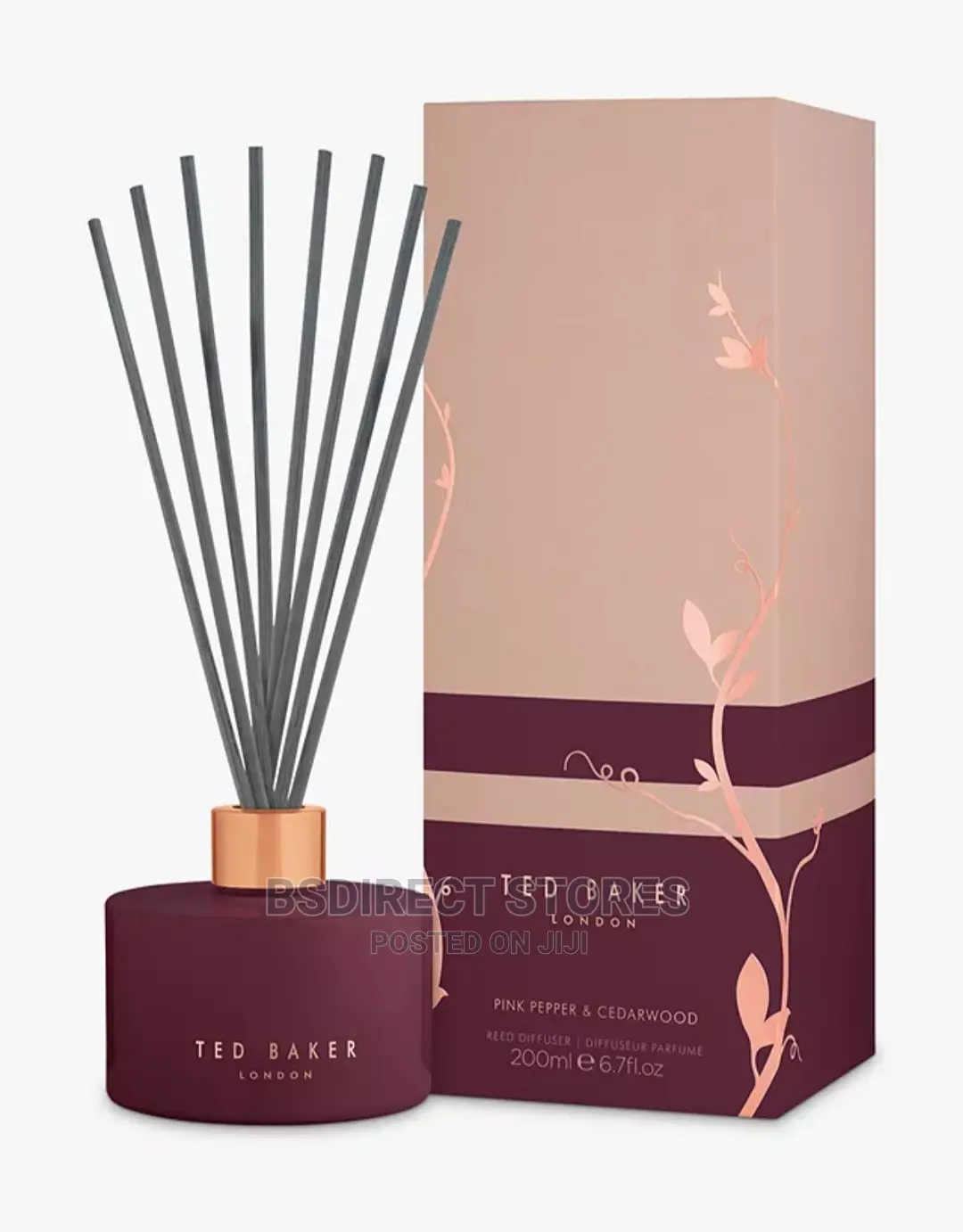 Ted Baker Pink Pepper And Cedarwood Reed Luxury Diffuser
