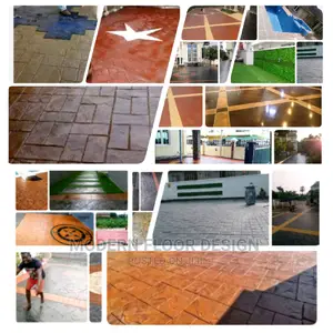 Mostly Pure Grannite Modern Stamps Floor
