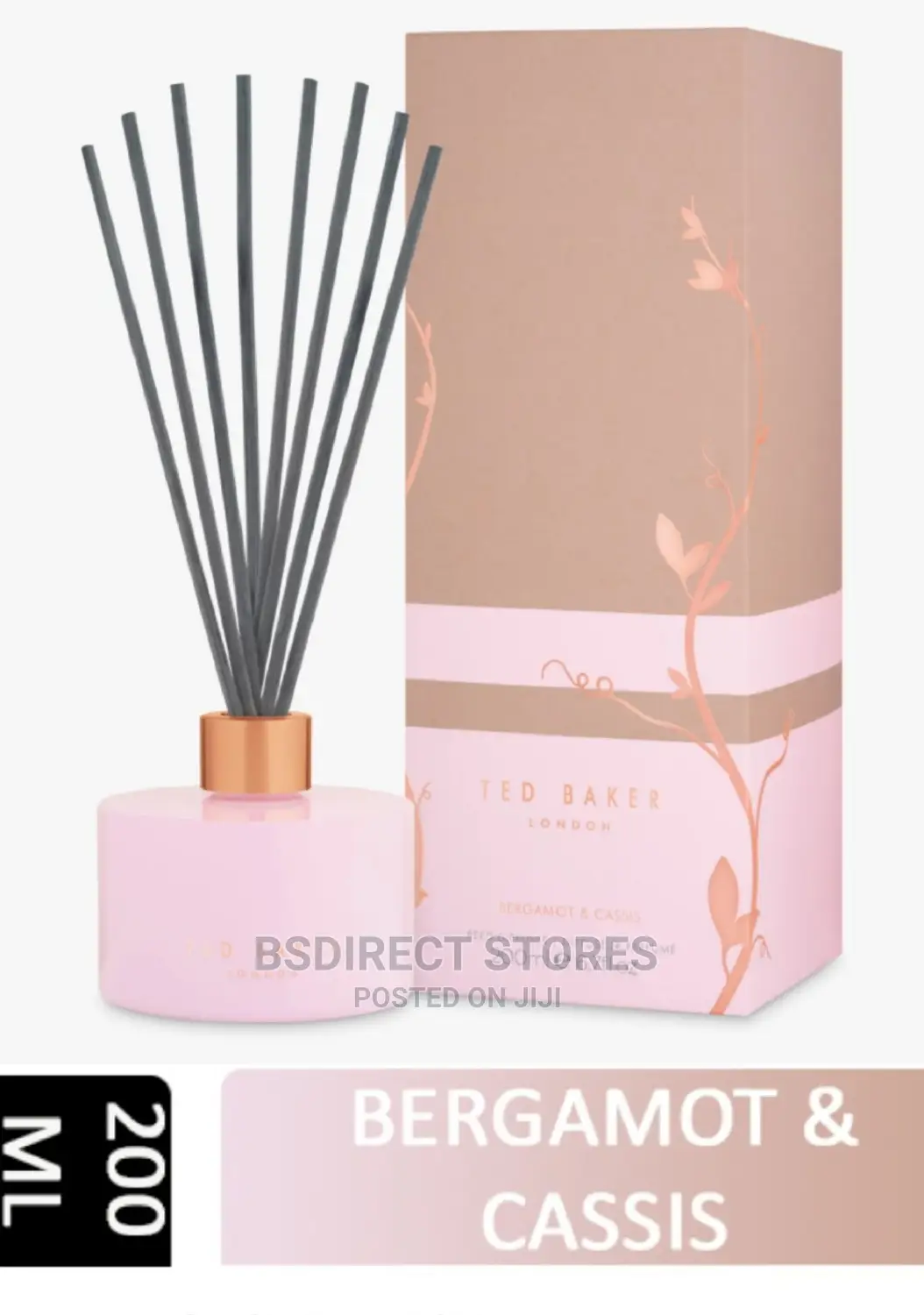 Ted Baker Bergamot and Cassis Reed Luxury Diffuser, 200ml