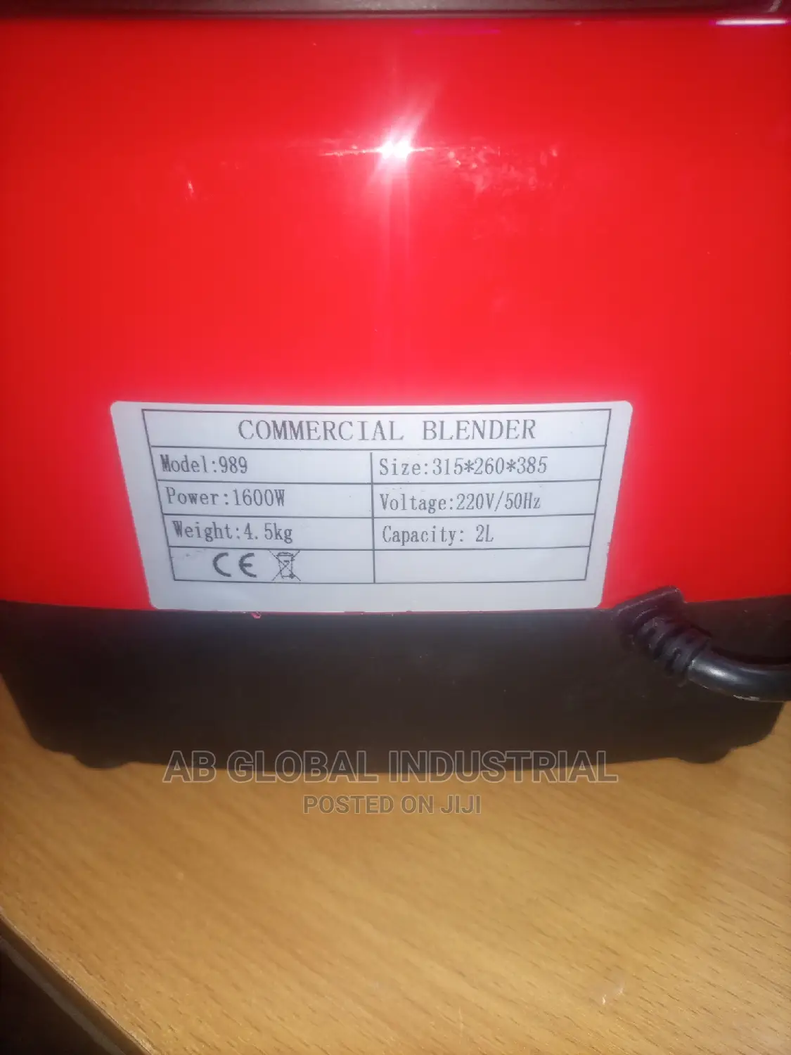 INDUSTRIAL BLENDER 2 LITRES (Commercial Blender)