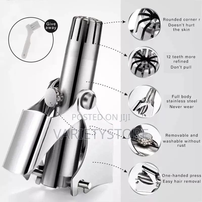 Stainless Steel Nose Hair Trimmer