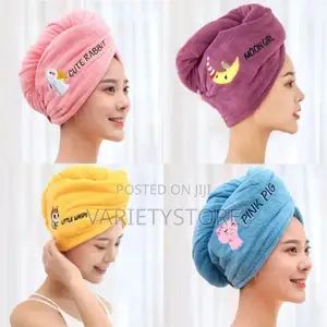 Women Quick Hair Drying Shower Cap Towel Shower Hat
