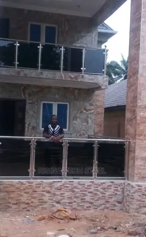 Black Glass Railings From Rising Tech Steel