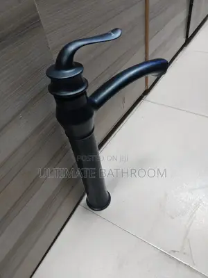 Black Long Spoutbasin  Mixer Faucet